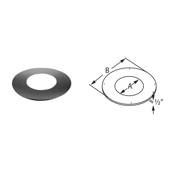 Round Trim Collar for Round Support Box Size