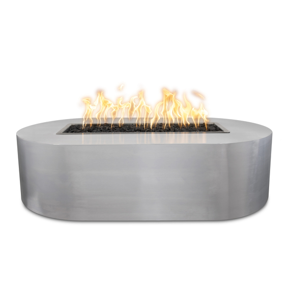 The Outdoor Plus Bispo Rectangular Stainless Steel Fire Pit