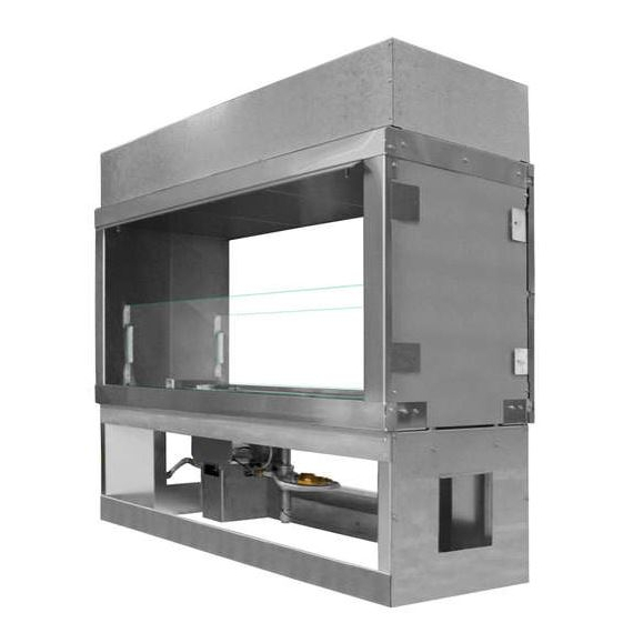 Firegear Outdoors LED Kalea Bay 60 Inches Linear Outdoor Fireplace | OFP-60LECO-PLED See-Through Conversion Kit