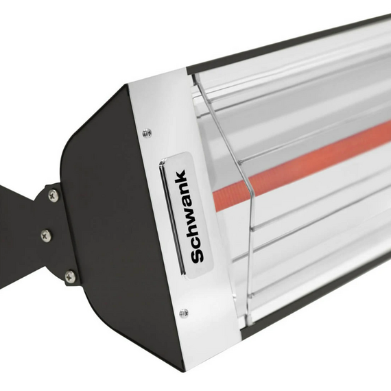 ElectricSchwank Heater Model ES-4061 Stainless Steel | 4000 Watts | 240V in Black Close Up View