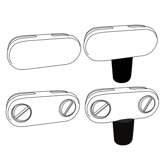Firegear Center Connector Bracket Set of 4 for Windshields | GWS-STRAIGHTBRKT