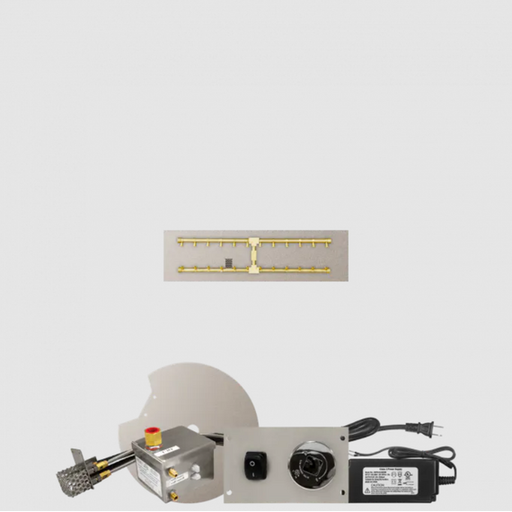 Firegear Linear Flat H Burner Pro Series Burner Systems | LOF in AWS 30" x 10" Inches