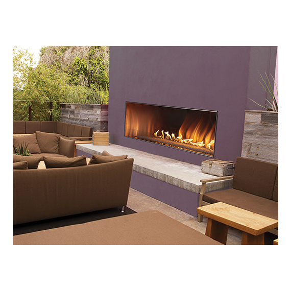 White Mountain Hearth Carol Rose Coastal Collection Linear 48" Outdoor Fireplace
