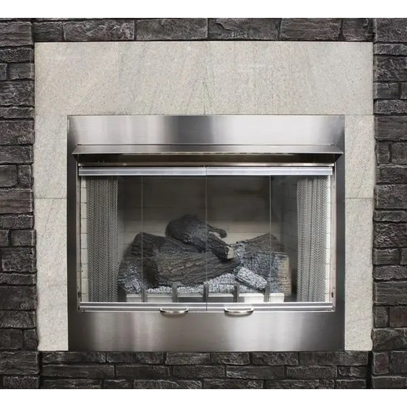 White Mountain Hearth Carol Rose Coastal Collection Premium 36" Outdoor Fireplace
