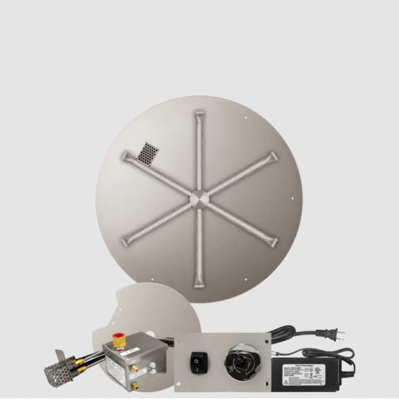 Firegear Round Flat Stainless Steel Burner Systems | FPB in AWS 26 Inches