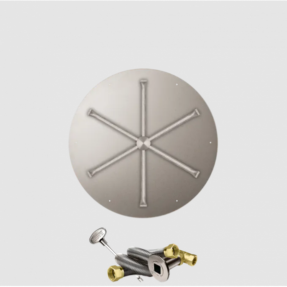 Firegear Round Flat Stainless Steel Burner Systems | FPB in MT 26 Inches