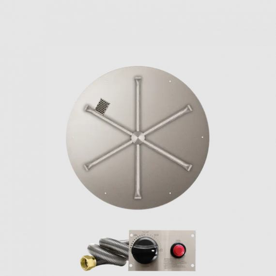Firegear Round Flat Stainless Steel Burner Systems | FPB in TPSI 26 Inches