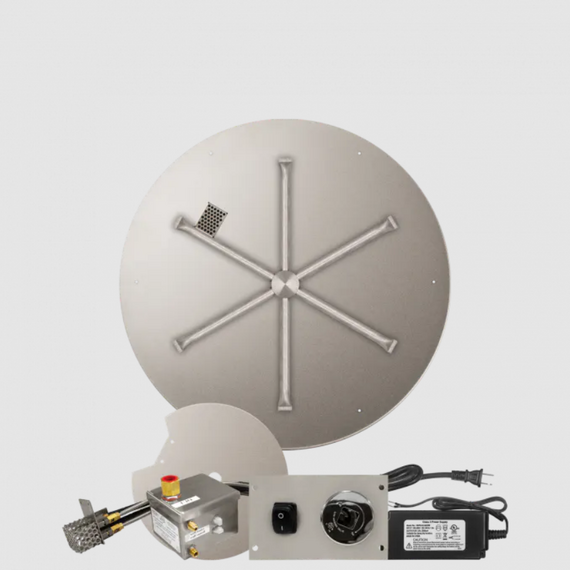 Firegear Round Flat Stainless Steel Burner Systems | FPB in AWS 29 Inches
