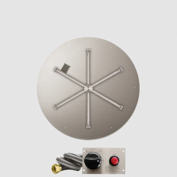 Firegear Round Flat Stainless Steel Burner Systems | FPB in TPSI 29 Inches