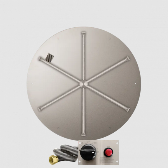 Firegear Round Flat Stainless Steel Burner Systems | FPB in TPSI 34 Inches
