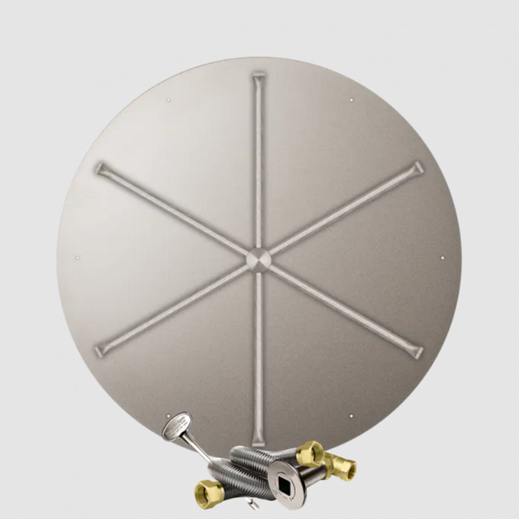 Firegear Round Flat Stainless Steel Burner Systems | FPB in MT 44 Inches