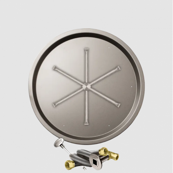 Firegear Round Drop-In Stainless Steel Burner Systems | FPB in MT 29 Inches