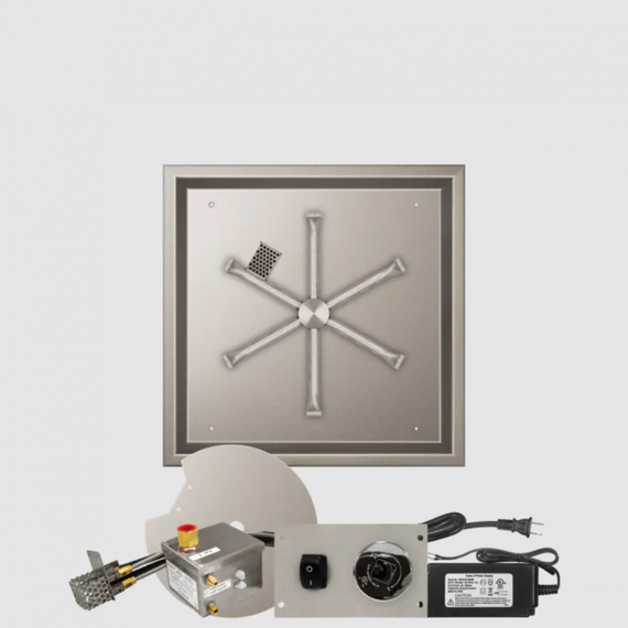 Firegear Square Drop-In Stainless Steel Burner Systems | FPB in AWS 20 Inches