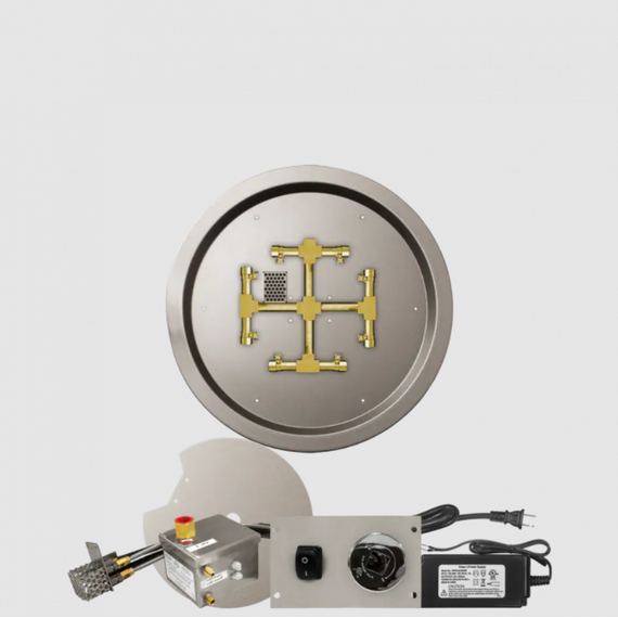 Firegear Round Drop-In Snowflake Pro Series Burner Systems | FPB in AWS 19 Inches