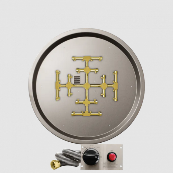 Firegear Round Drop-In Snowflake Pro Series Burner Systems | FPB in TPSI 29 Inches