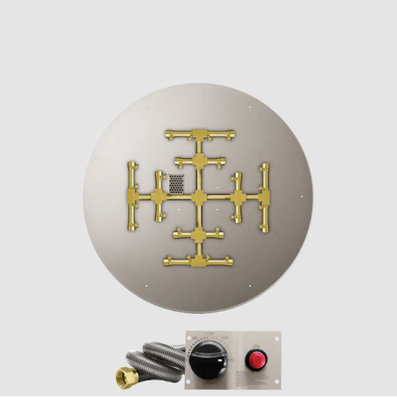 Firegear Round Flat Snowflake Pro Series Burner Systems | FPB in TPSI 29 Inches