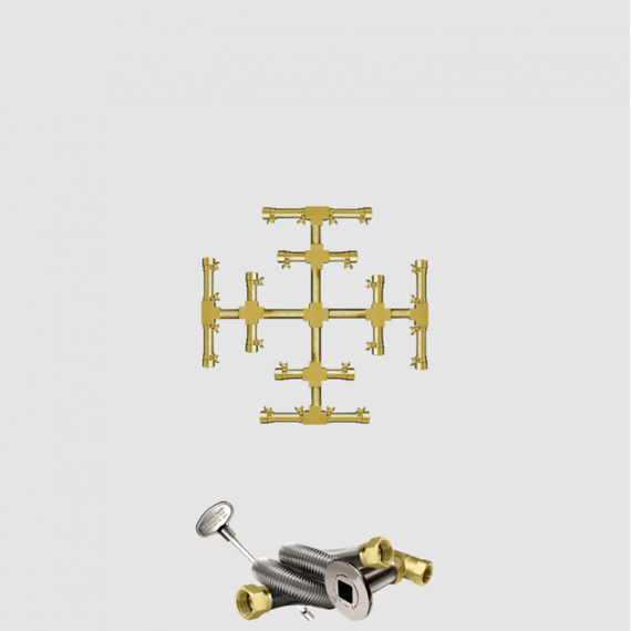 Firegear Snowflake Pro Series Burner Kit | FG-PSBR-SF in 18 Inches