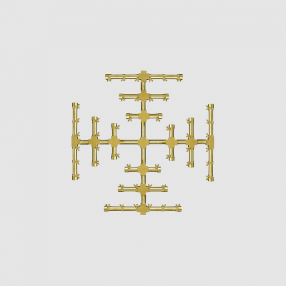Firegear Snowflake Pro Series Burner Only | FG-PSBR-SF in 25 Inches