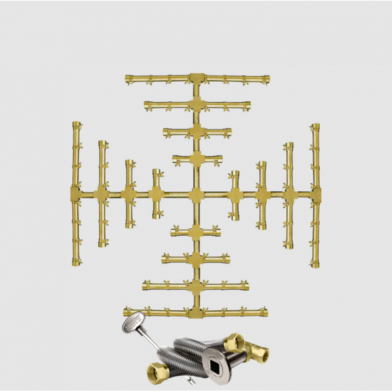Firegear Snowflake Pro Series Burner Kit | FG-PSBR-SF in 32 Inches