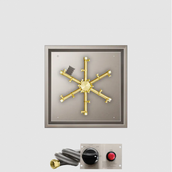 Firegear Square Drop-In Burning Spur Pro Series Burner Systems | FPB in TPSI 20 Inches