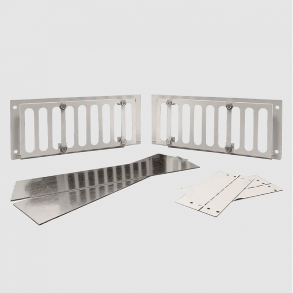 Firegear 26" to 29" SRW/Paver Kits Round Spur Flat Match Throw Ignition Stainless Steel Series | FPB Vent Kit 4 Inches