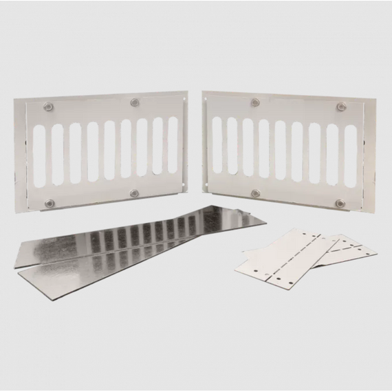 Firegear 34" to 37" SRW/Paver Kits Round Spur Flat Match Throw Ignition Stainless Steel Series | FPB Vent Kit 6 Inches