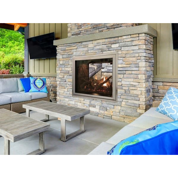 White Mountain Hearth Rushmore 40" Exterior Installation