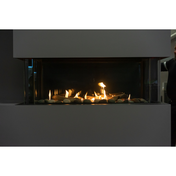 Sierra Flame Lyon 48" 4 Sided See Through Full 360° View Direct Vent Gas Fireplace - LYON-48-NG