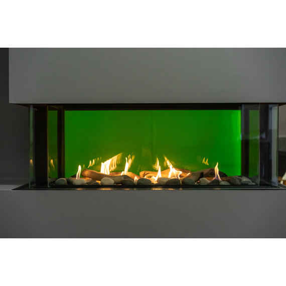 Sierra Flame Lyon 48-Inch 4-Sided Direct Vent Fireplace with a 360° See-Through Display