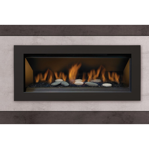 Sierra Flame Stanford 55L Direct Vent Built-In Linear Gas Fireplace - STANFORD-55G-XX-DELUXE