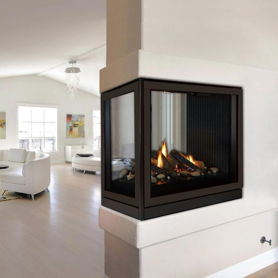 White Mountain Hearth Tahoe Clean Face Premium Peninsula 36" Direct Vent Gas Fireplace Installed