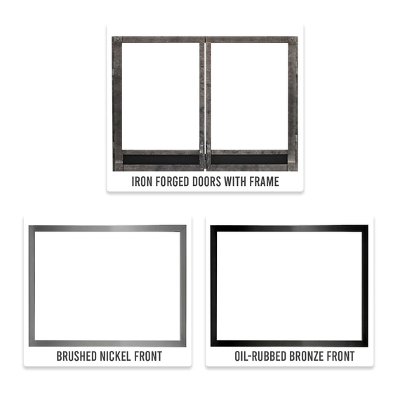 White Mountain Hearth Tahoe Clean Face Luxury 36" Direct Vent Gas Fireplace Frons / Doors