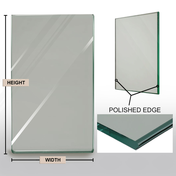 Replacement Clear Tempered Fireplace Glass Doors