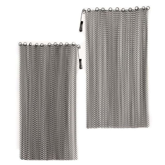 Stainless Steel 1/4" Weave Fireplace Mesh Screen Sets