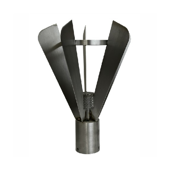 Fin Stainless Steel Gas Tiki Torch Head | The Outdoor Plus