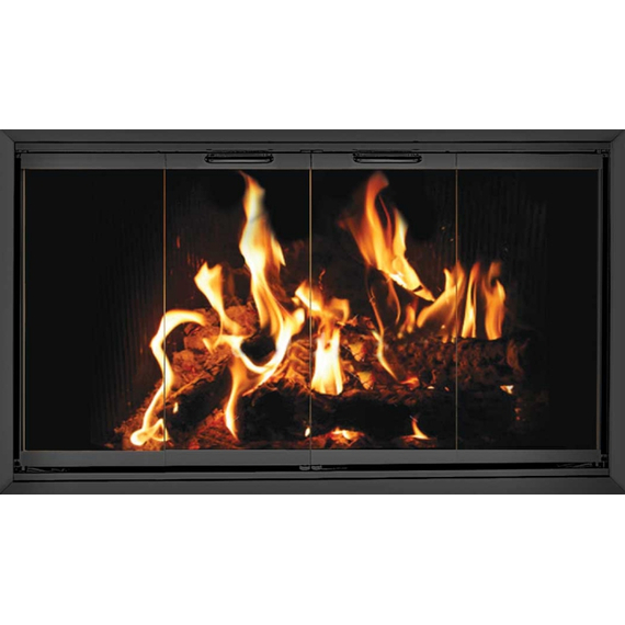 Z Door Zero Clearance Fireplace Door In Black