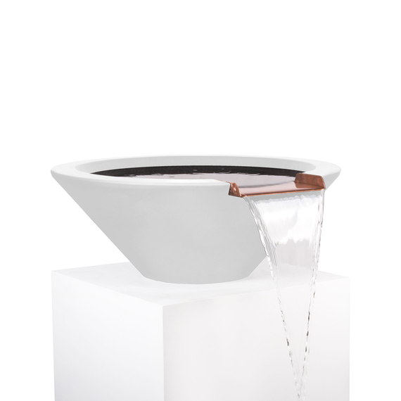 Cazo GFRC Concrete Round Water Bowl Limestone
