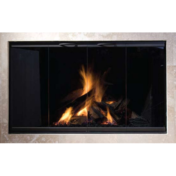 FMI Eliminator 36E Glass And Track Zero Clearance Fireplace Door Oiled Bronze Finish
