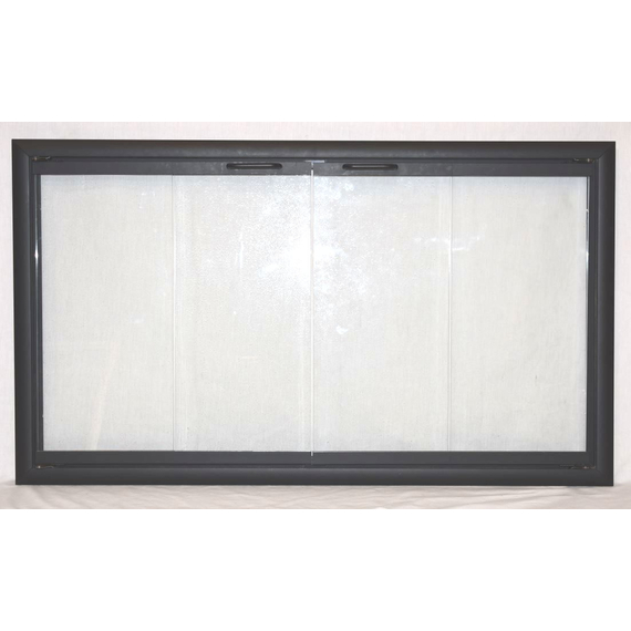 The Nightwell Zero Clearance Fireplace Door back view - easy installation!