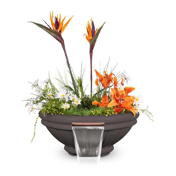 Roma GFRC Concrete Planter and Water Bowl Chesnut