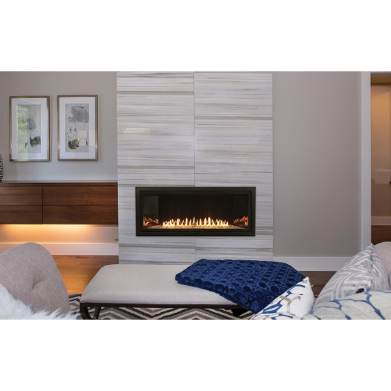 White Mountain Hearth Boulevard 36" Ventless Linear Gas Fireplace Installed