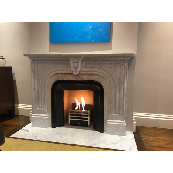 Customer installed coal burner - fire basket was purchased separately at customer's local fireplace store in the UK.