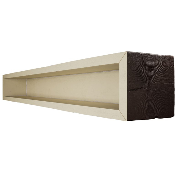 84 Inch Cherry Faux Wood Fireplace Mantel Shelf, 3 image