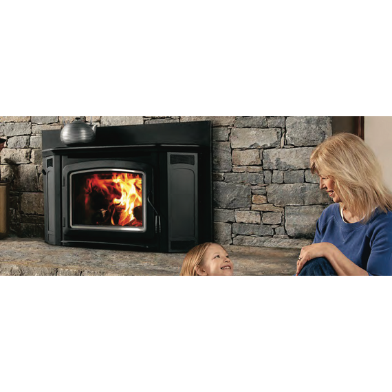 Country Stove Carrollton 300 GL Wood Fireplace Insert In Use