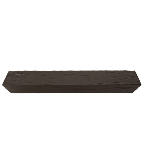 84 Inch Hickory Faux Wood Fireplace Mantel Shelf, 2 image