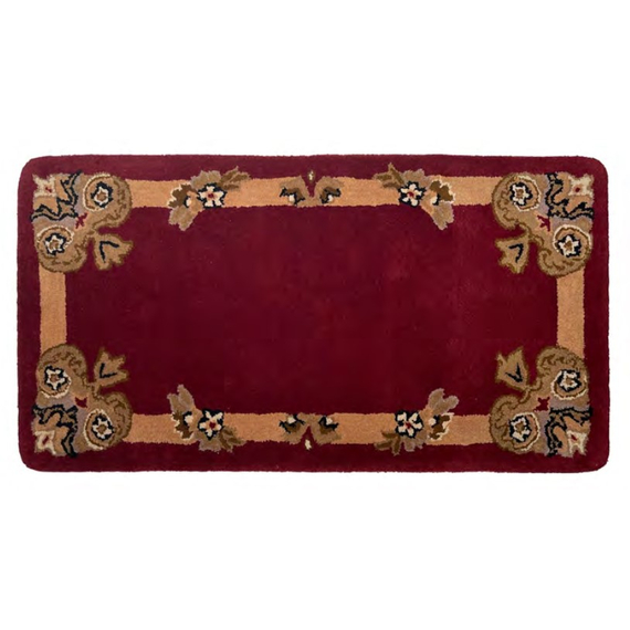 Rectangular Brown Hearth Rug 56" Long x 28" Wide HR2025