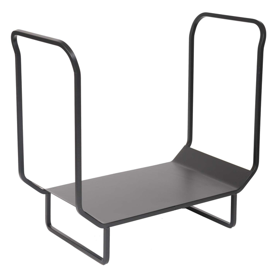 Dagan Log Rack Black Steel 12" Wide x 22 3/4" High LC36