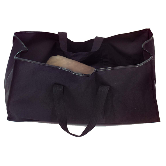 Dagan Black Canvas Log Carrier with Black Handles 11 1/2" Wide x 14" High LC5000