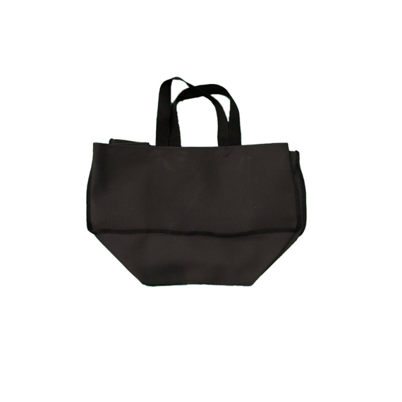 Dagan Black Canvas Tote Carrier with Handles 12" High x 13" Wide LC9000