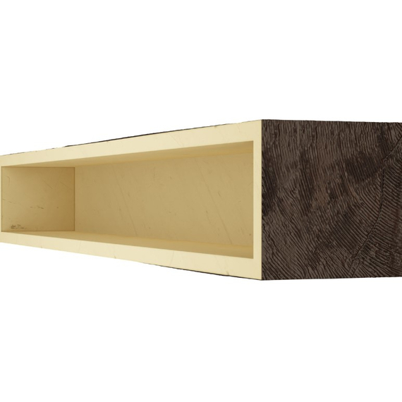 84 Inch mahogany Faux Wood Fireplace Mantel Shelf, 4 image